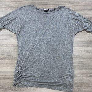 Gray dressy casual mid sleeve